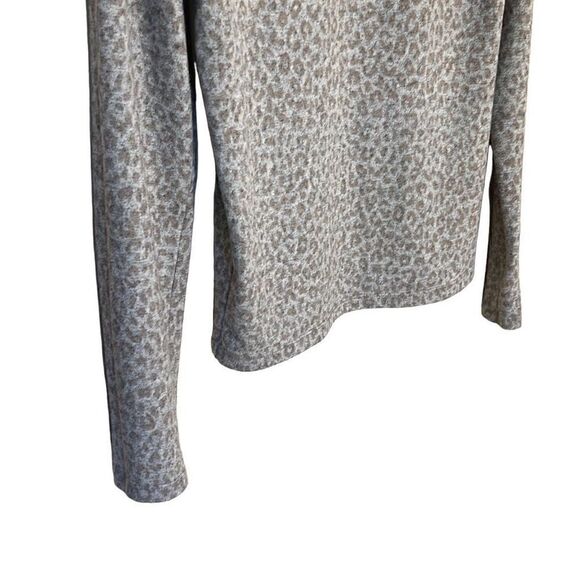 Zara Animal Print Turtleneck Shirt - Picture 4 of 8
